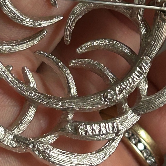 4/$100 SARAH COVENTRY Silver Geometric Brooch 🤓 - Picture 7 of 7